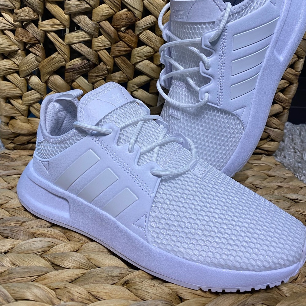 ADIDAS X_PLR Athletic Shoe - Big Kid - White Monochrome